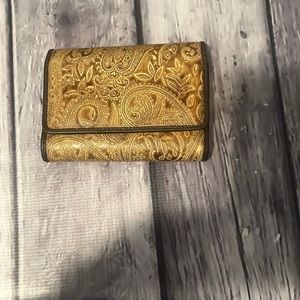 Relic Trifold Embossed Leather Wallet